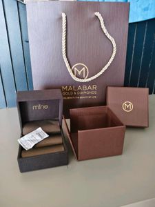 Malabar gold Mine platinum ring box