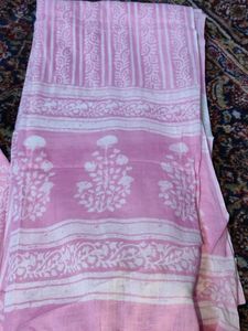 Elegant Pink Printed Kurta Set - 40 Bust
