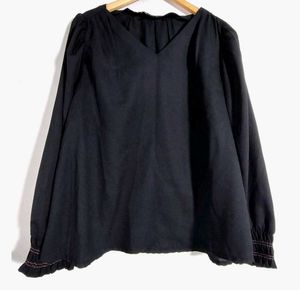 Black Long Sleeve Top women 🖤🛍️