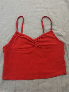 red crop top
