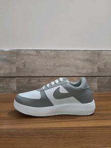 Stylish Grey &amp; White Sneakers