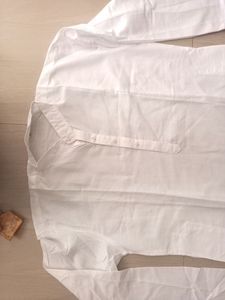 White Pure Cotton Kurta M Size