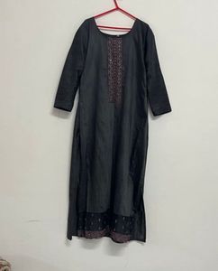 Elegant Black Kurta Set with Dupatta