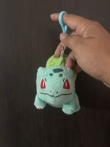 Bulbasaur plush toy designed as a bag charm or k