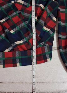 Vintage Plaid Wrap Top ❤️💙