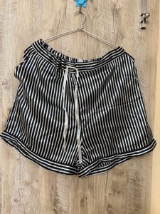 Striped Satin Pajama Top