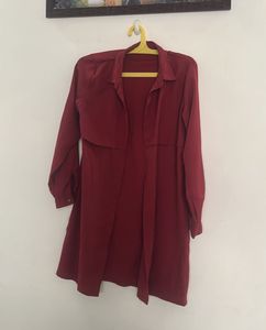 Chic Maroon Long Tunic/Kurta