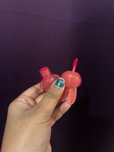 Korean Glitter Lip Oil &amp; Bunny Charm Lipstick