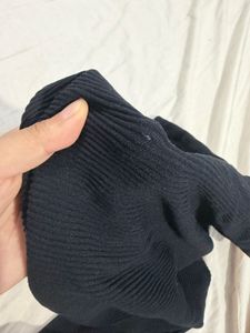 zara Ribbed V-Neck Bodysuit