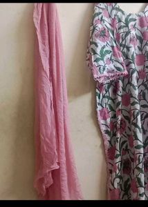 Beautiful Floral Kurta Set with Dupatta
