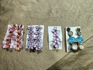Cute Floral Hair Clips &amp; Earrings Set