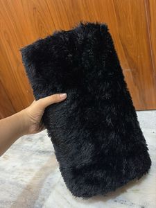 Black Fur Lined Knee-High Boots