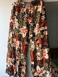 Boho Floral Print Palazzos