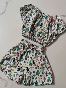 Tropical Co Ord Set For Girls
