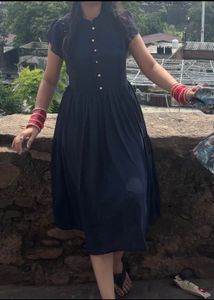 Chic Navy Blue dress 👗