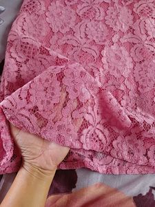 Pink Western Dress 👗