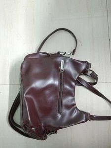 Chic Brown Leather Handbag