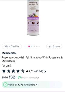 Mamaearth Rosemary Anti-Hair Fall Shampoo