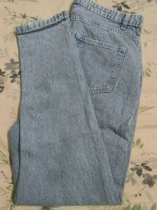 Distressed Light Wash Mom Jeans