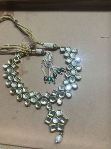 Elegant real Kundan Necklace Set