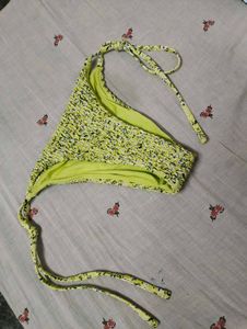 Yellow Floral Smocked Bikini Bottom