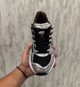 Asics Gel Kayano 14 Silver &amp; Black Sneakers