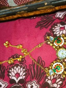 Elegant Gold-Plated Earrings &amp; Necklace Set