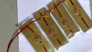 Designer Rakhis for Rakshabandhan combo of 5 piece