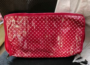 Pink Travel Organizer Pouch