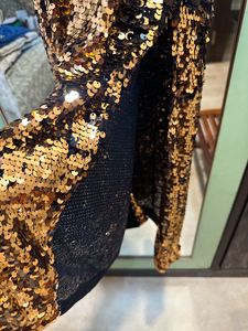 Selected Sequins Wrap Party Dress