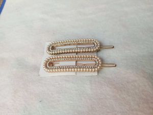 Pearl &amp; Rhinestone Hair Clips Set