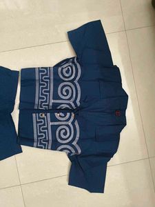 navy blue cotton co ord set
