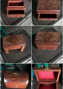 Vintage Wooden Jewelry Box