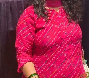 Pink Bandhani Print Kurta &amp; pant