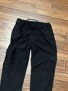 Black Cargo Jogger Pants