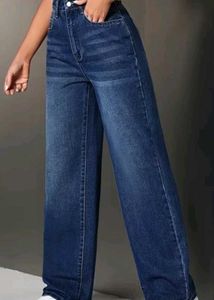 Women's Dark Wash Wide Leg Jeans