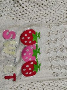 Sweet Strawberry Knit Top