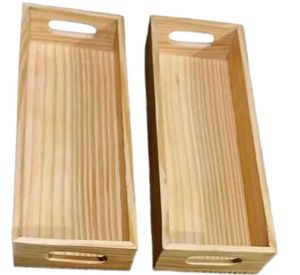 Wooden Storage Trays (Set of 2)