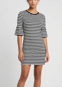 Chic Striped Midi Dress