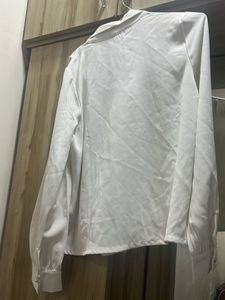 vero moda Elegant White Double-Breasted Blouse