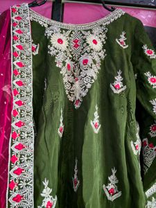 heavy work pallazo suit set