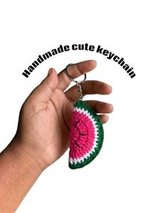 Handmade Watermelon Slice Keychain