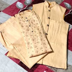 Elegant Men's 3 Piece Kurta Set