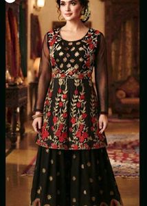 Black Umbrella Kurti and palazzo set
