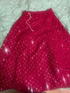 Stunning Pink Sequined Lehenga Choli