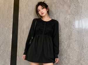 White Long kurti &amp; black top 🥰🥰