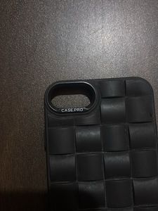 Iphone 7 Black Woven Textured Phone Case