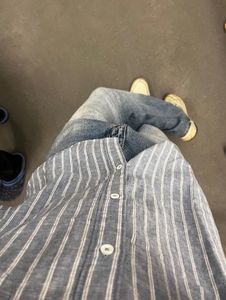 pull and bear baggy blue denim jeans
