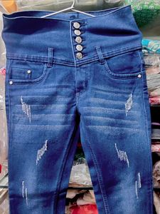 26, 28 size High Waist Distressed Denim Jeans