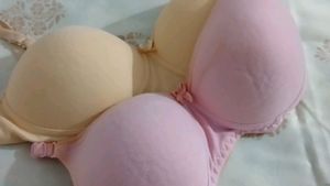 Set of 2 Padded T-Shirt Bras – Nude & Pink